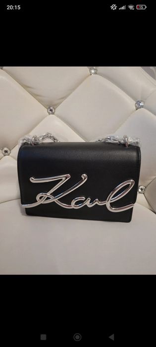 Torebka Karl Lagerfeld Signature bag nowa plus worek