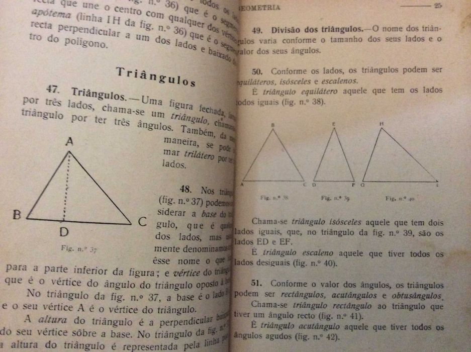 Colecção Escolar - Progrédior. Ensino Primário elemen. Geometria, 1930