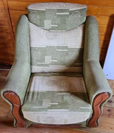 Fotel wypoczynkowy zielony