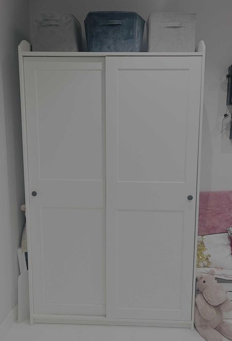 Szafa z drzwiami przesuwnymi - biała -  IKEA 118x55x199 cm