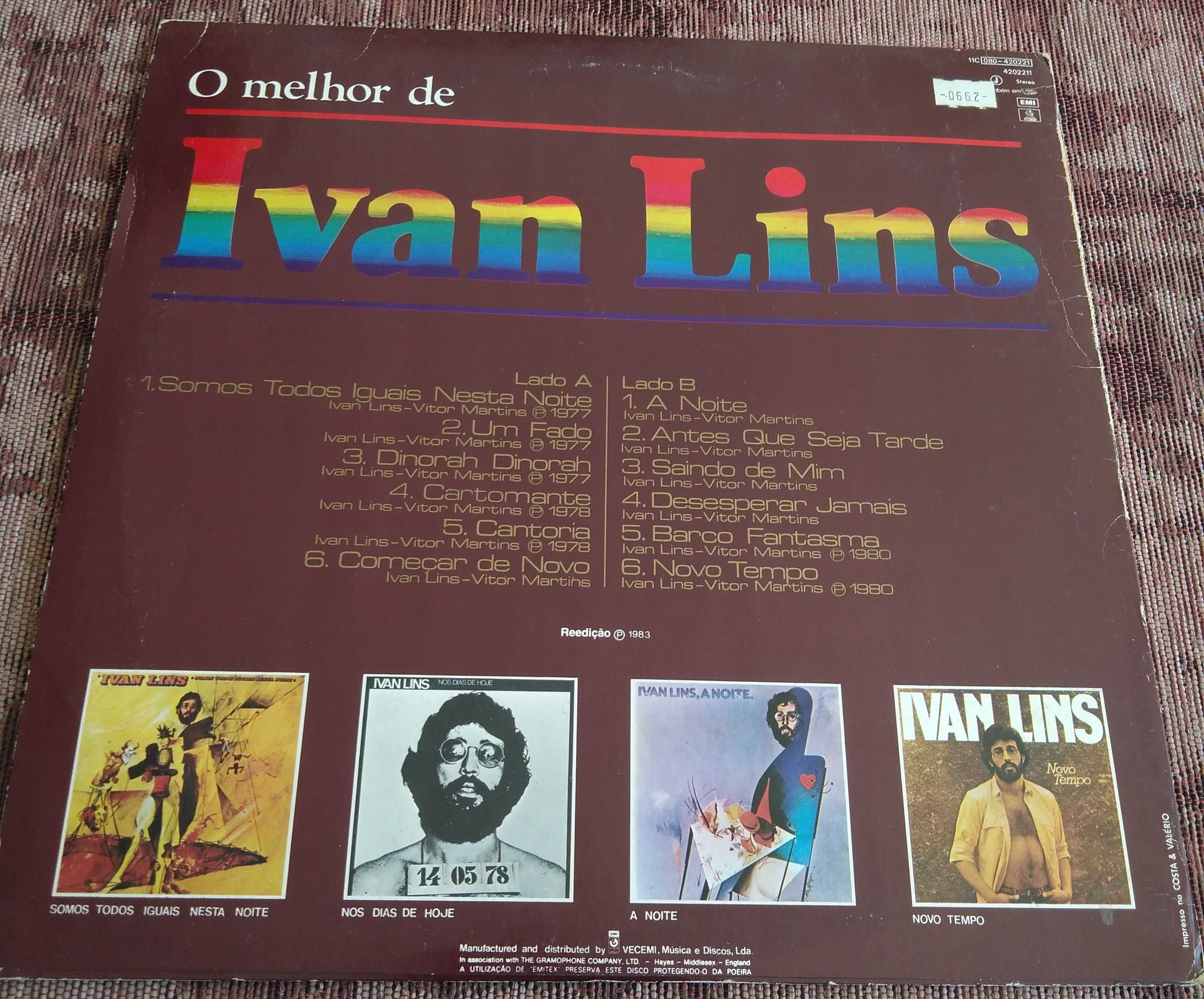 vinil: Ivan Lins “Cantoria - O melhor de”