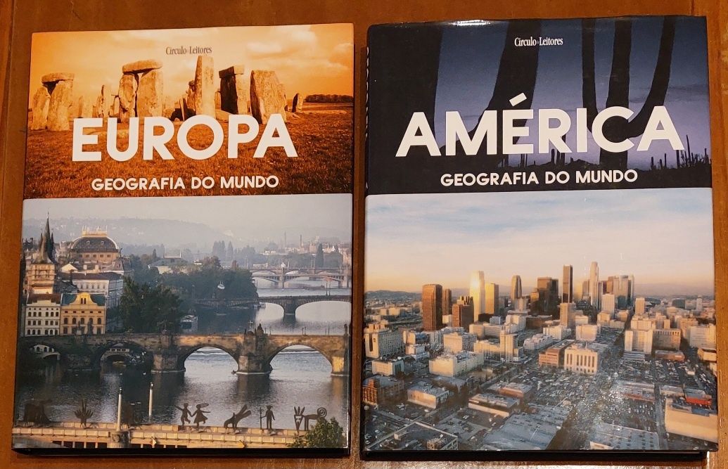 Coleção de livros sobre Geografia