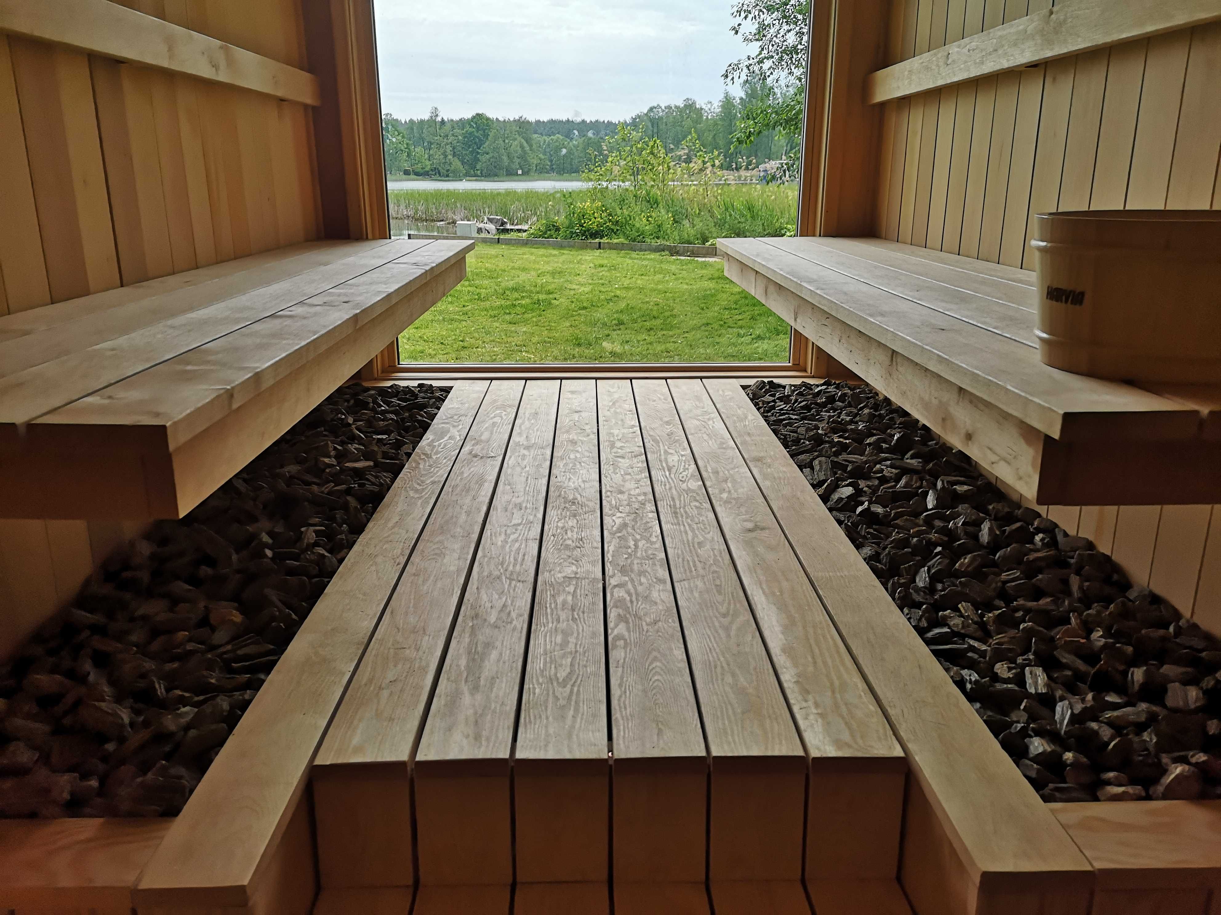 Sauna ogrodowa w domku typu "Stodoła"