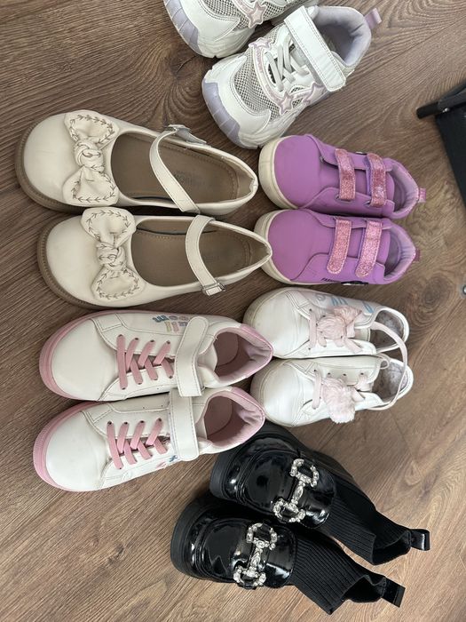 Туфлі білі шкіряні, взуття для школи,