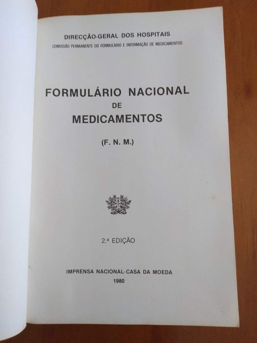 Formulário Nacional de Medicamentos,1980.