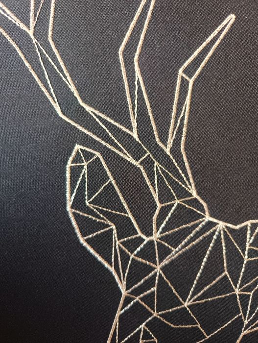 Obraz Ikea Jeleń wyszywany na płótnie