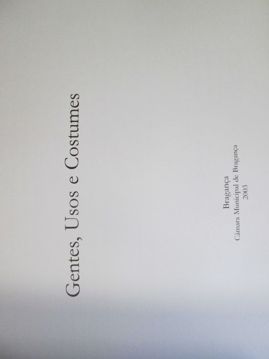 Gentes, Usos e Costumes de Bragança, de Isabel Lopes, Castro Alves