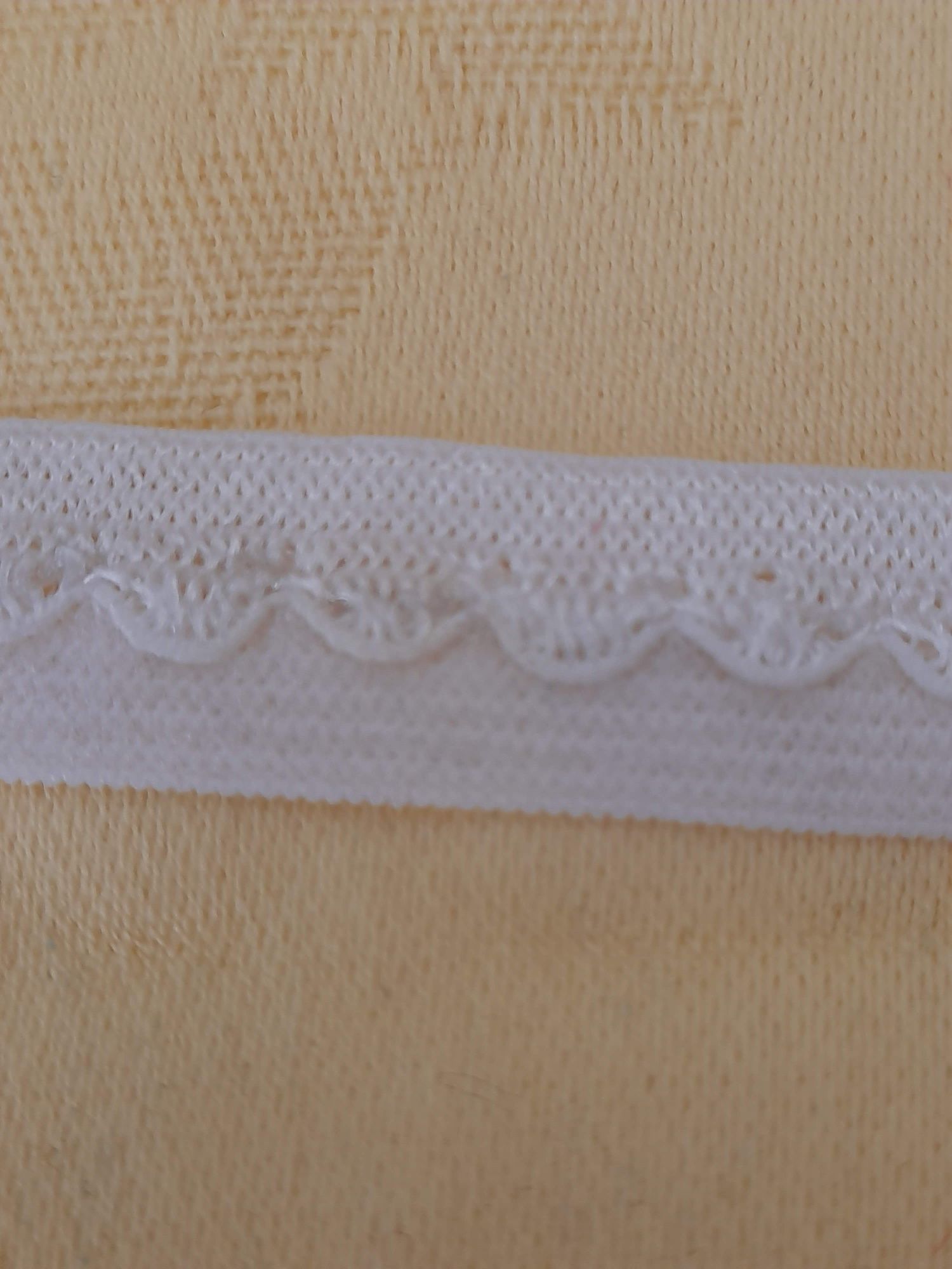 4,50 Mts. Fita elástica cor branco - Nova