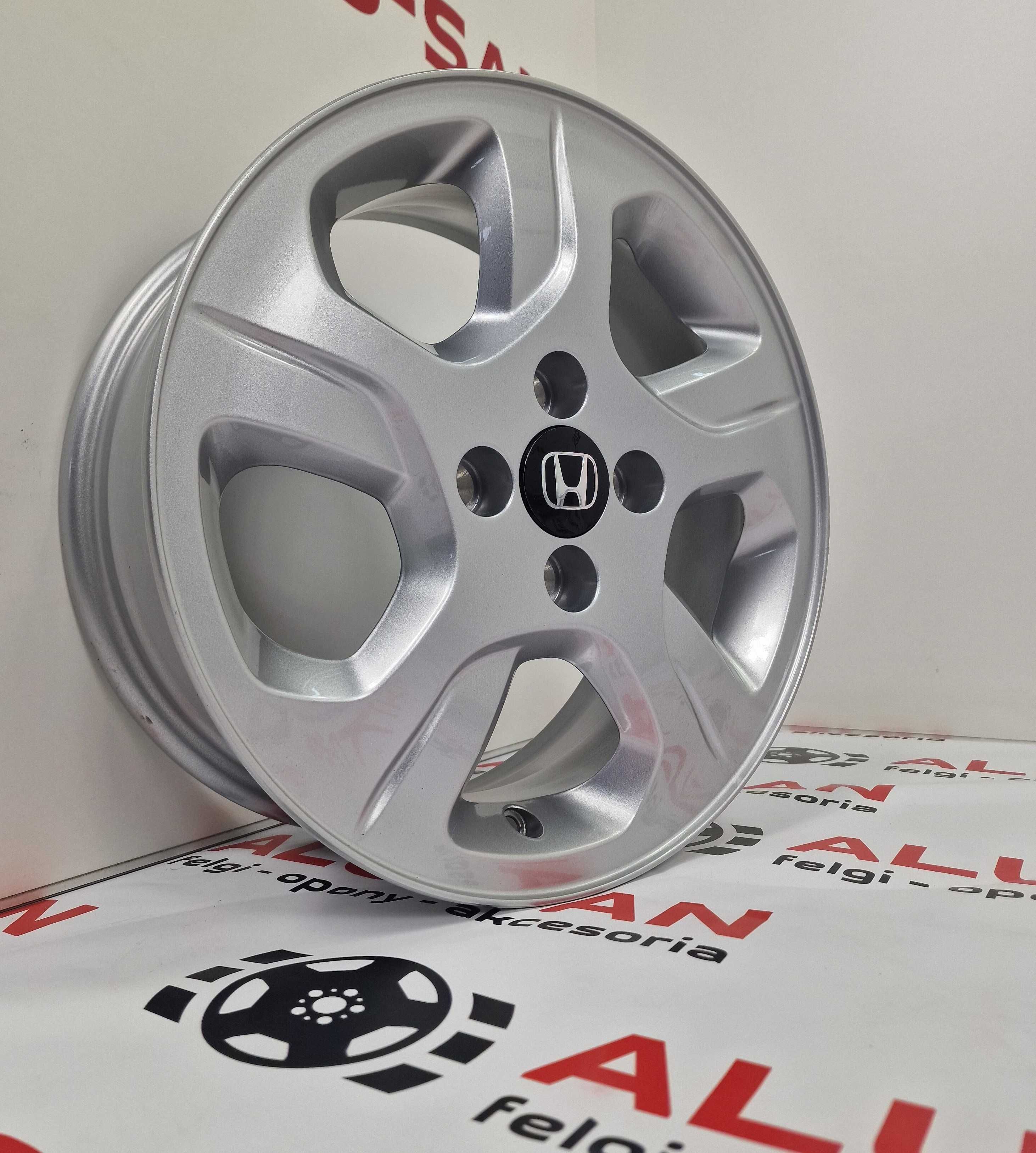 NOWE alufelgi HONDA 15" 4x100 CITY CIVIC JAZZ Srebrne