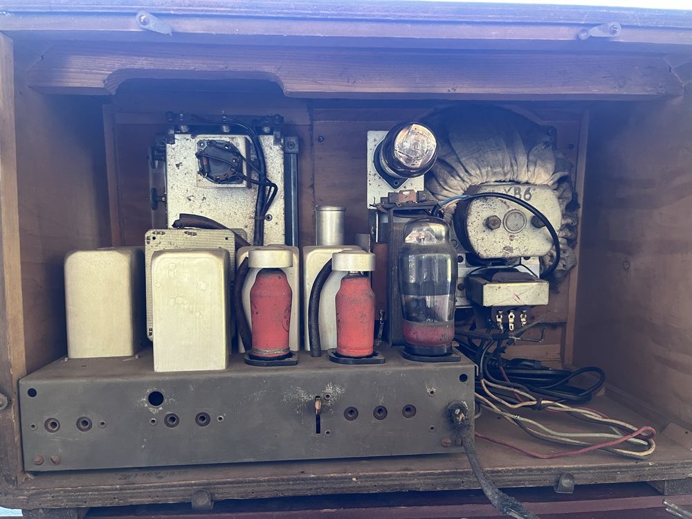 stare przedwojenne radio lampowe elektrit fidelio