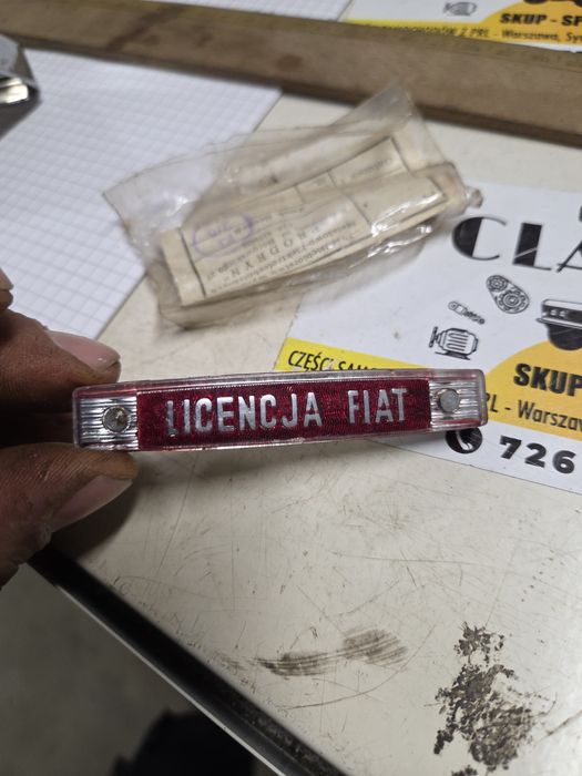 Licencja fiat 125p fiat 126p emblemat