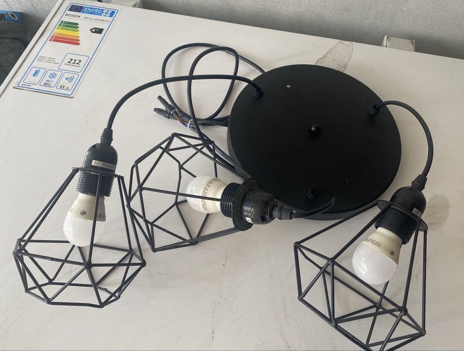 Trio de candeeiros de sala