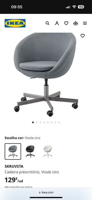 Cadeira SKRUVSTA IKEA como nova