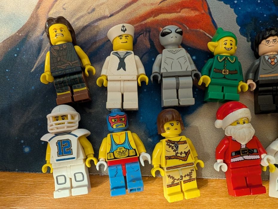 Figurki LEGO cmf uszkodzone różne