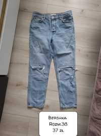 Spodnie jeansowe bershka