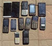 Мобильные телефоны на детали ЛОТ 18 шт