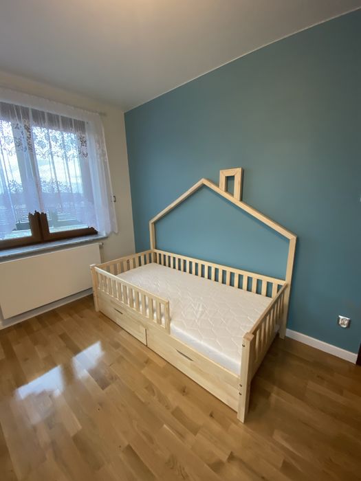 Łózko luletto 90/180 plus materac i koldra z pościelami