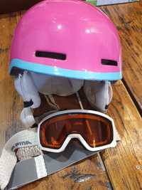 Kask Salomon kid M kask 53-56 gogle alpina