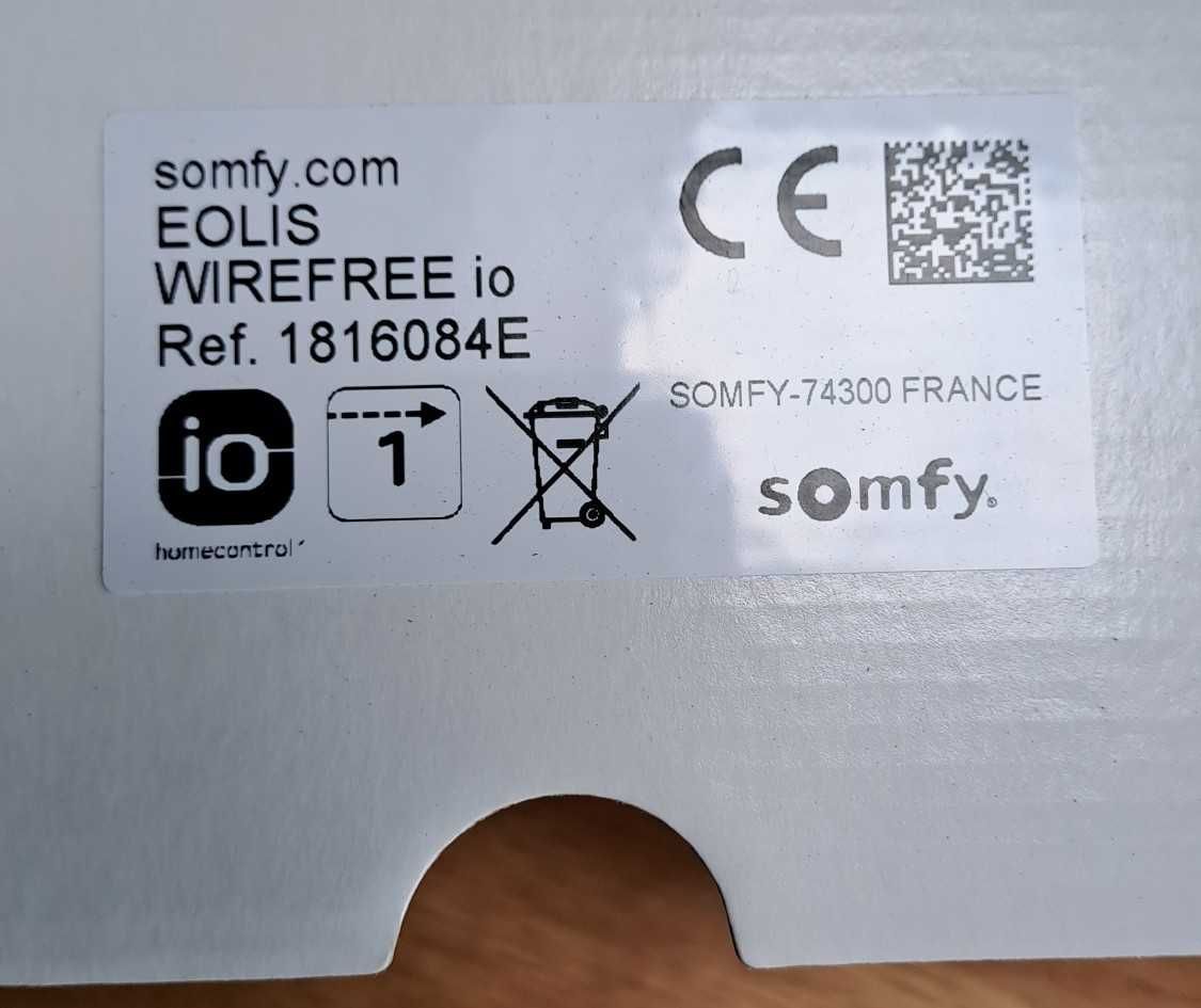 Somfy Eolis WireFree io - dwukierunkowy radiowy czujnik wiatrowy
