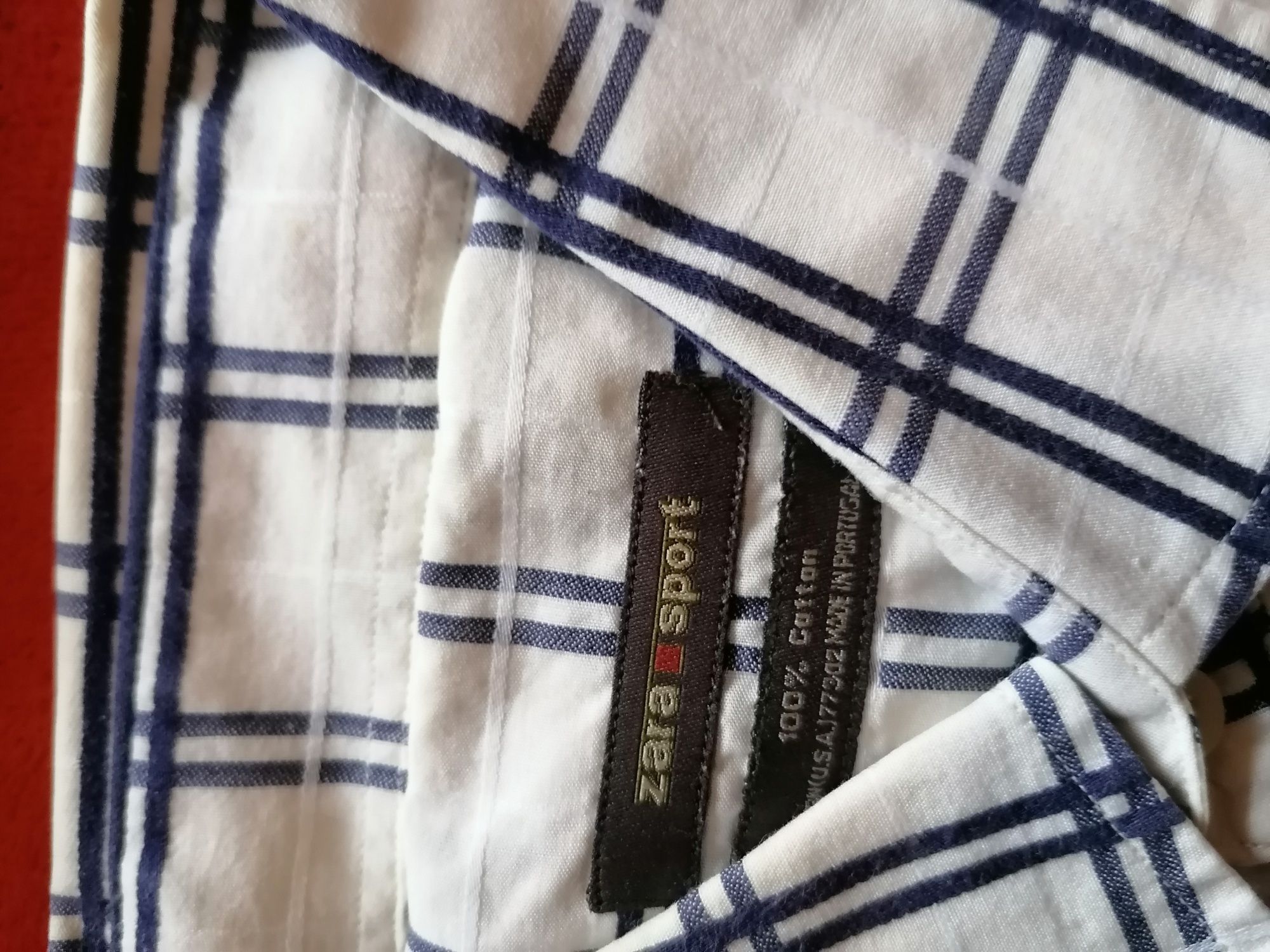 6 Camisas manga curta 100 %Alg.