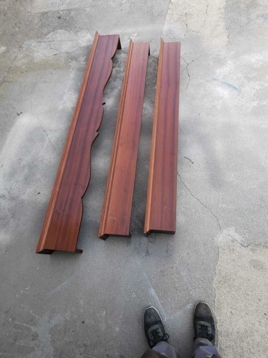 3 sanefas em madeira maciça