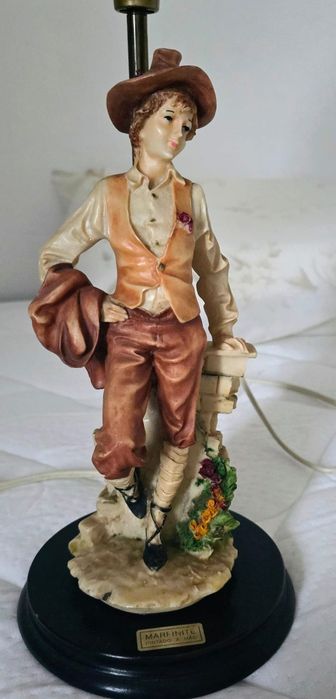 Candeeiros de mesa de cabeceira marfinite pintados à mão