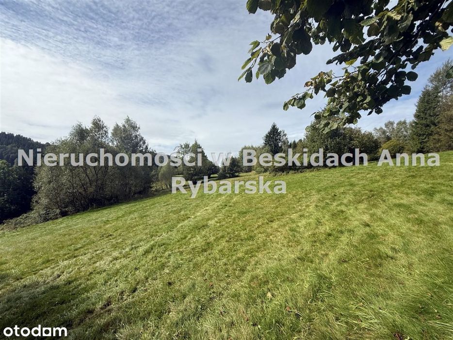 Budowlano-rolna działka w Beskidach .
