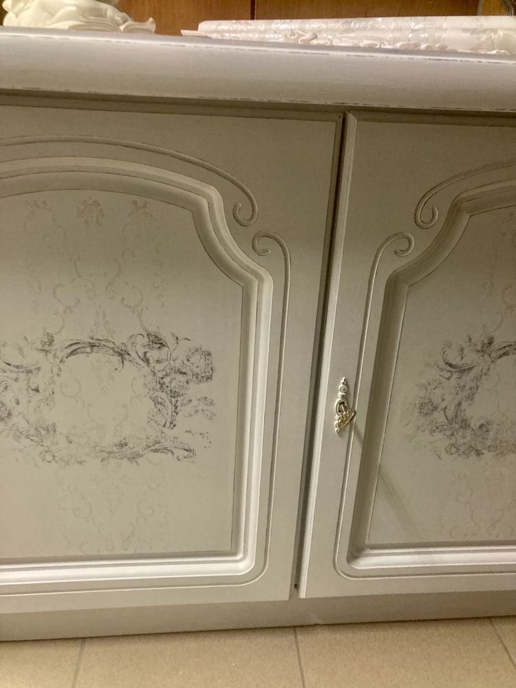 Komoda szafka na buty biała Shabby chic Prowansja retro