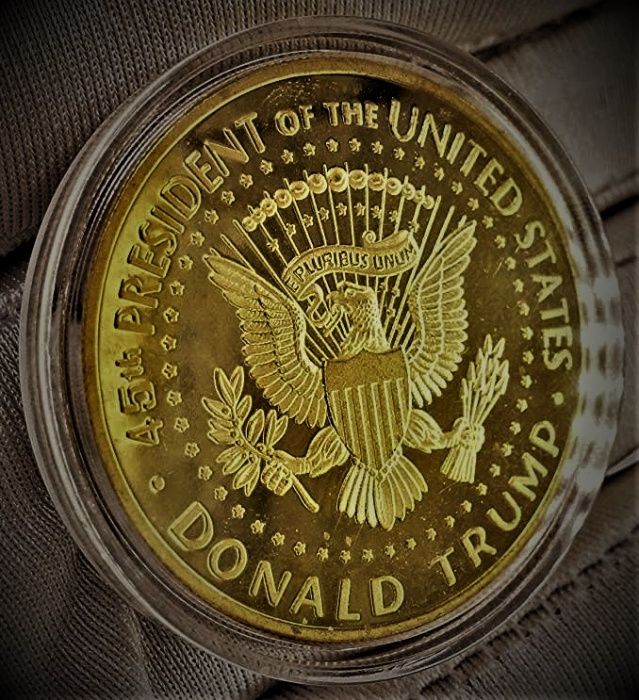 Moedas Donald Trump (4 Variedades Disponiveis)