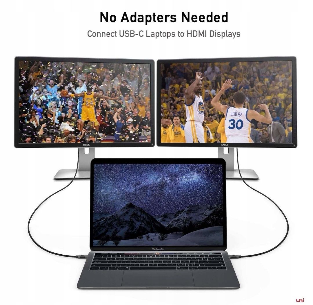 UNI Kabel Adapter USB-C do HDMI 4k 60Hz 4.5m