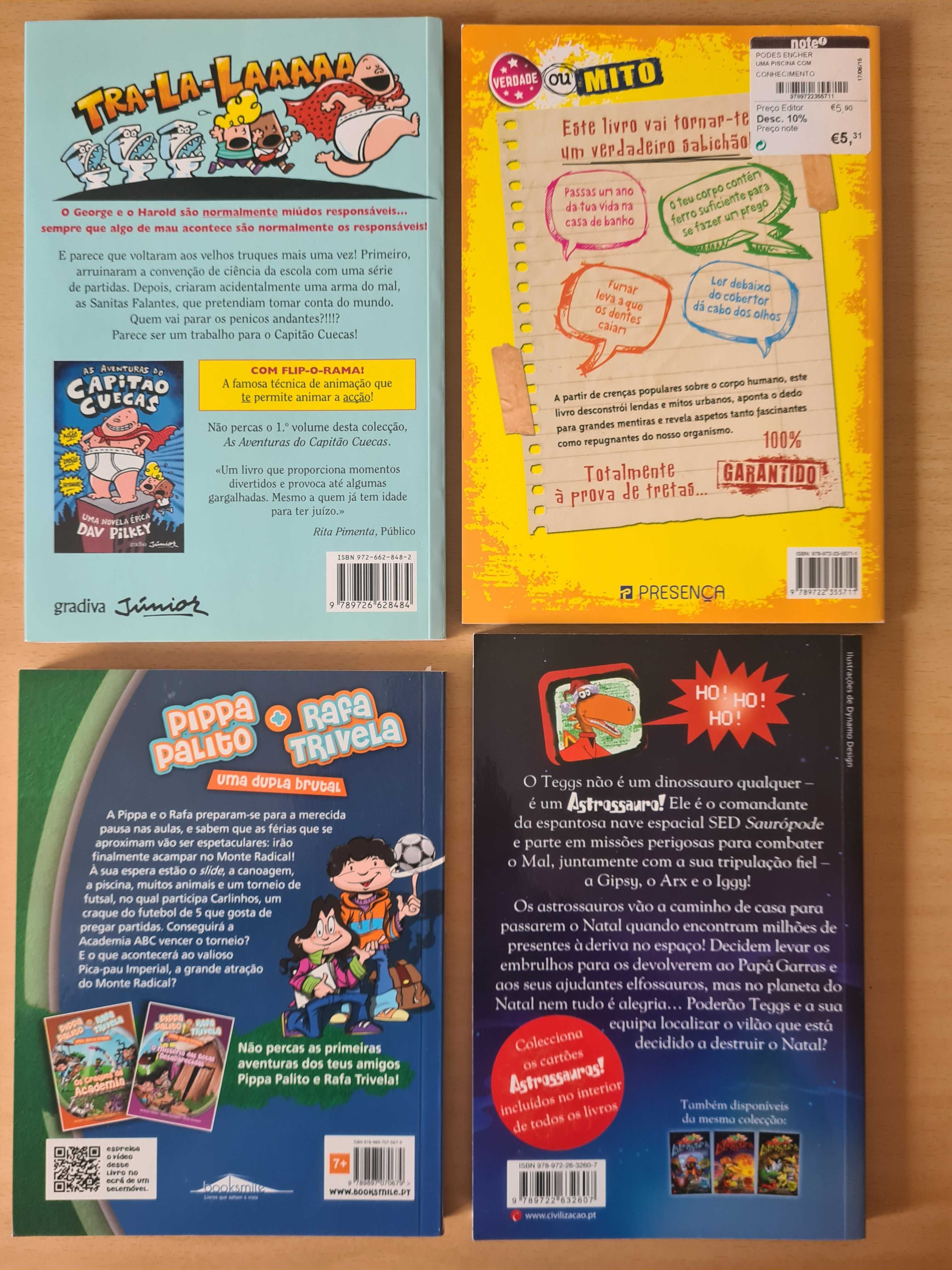 4 livros juvenis muito divertidos