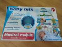 Karuzela do łóżeczka baby mix projektor muzyka