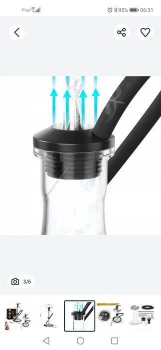 M. ROSENFELD Zestaw fajki wodnej szisza ze stali nierdzewnej