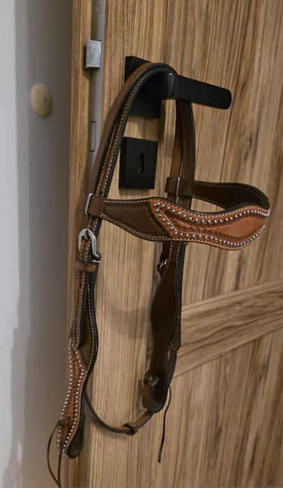 Śliczne ogłowie western