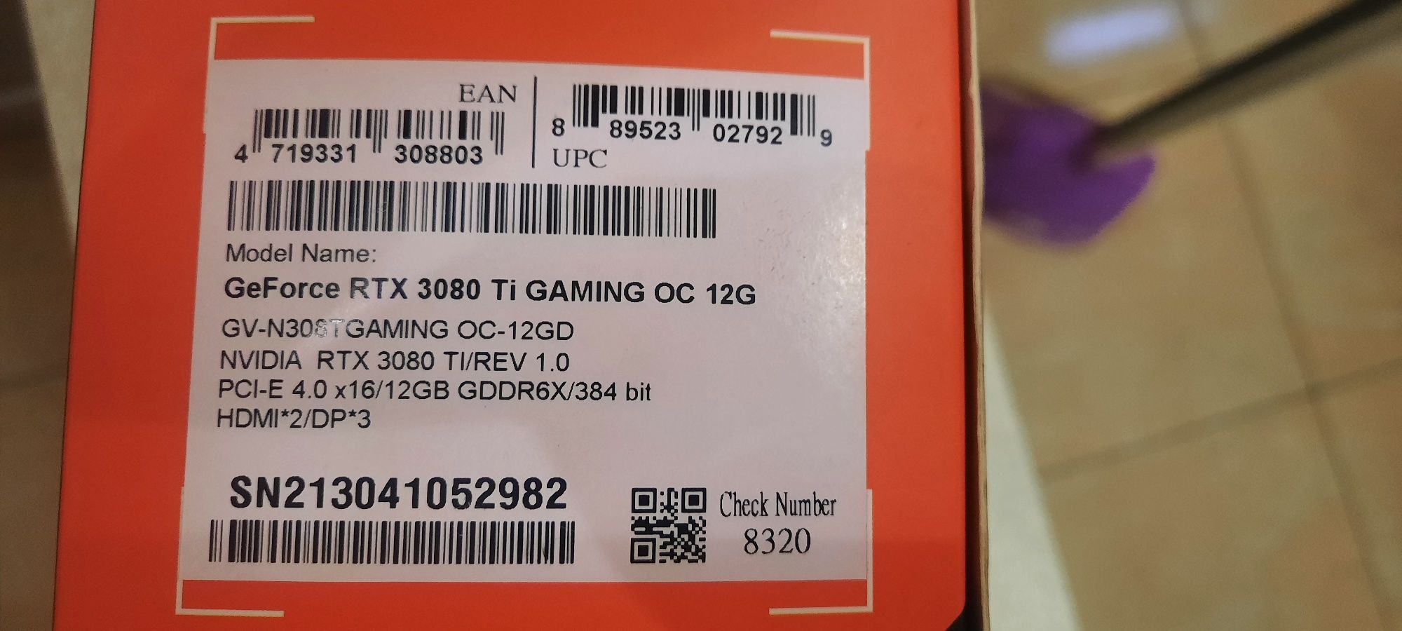 Видеокарта RTX 3080 Ti