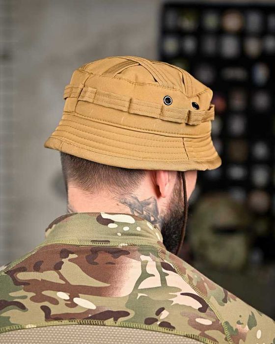 Тактична панама Softshell Койот Липучка під шеврон Без передоплати!