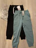 Dwupak Nowe spodnie dresowe dzersejowe  cienkie H&M r. 116