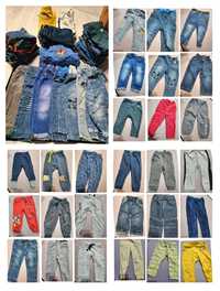 Zestaw paka Spodnie jeansy dresy dresowe 86 - 50 sztuk