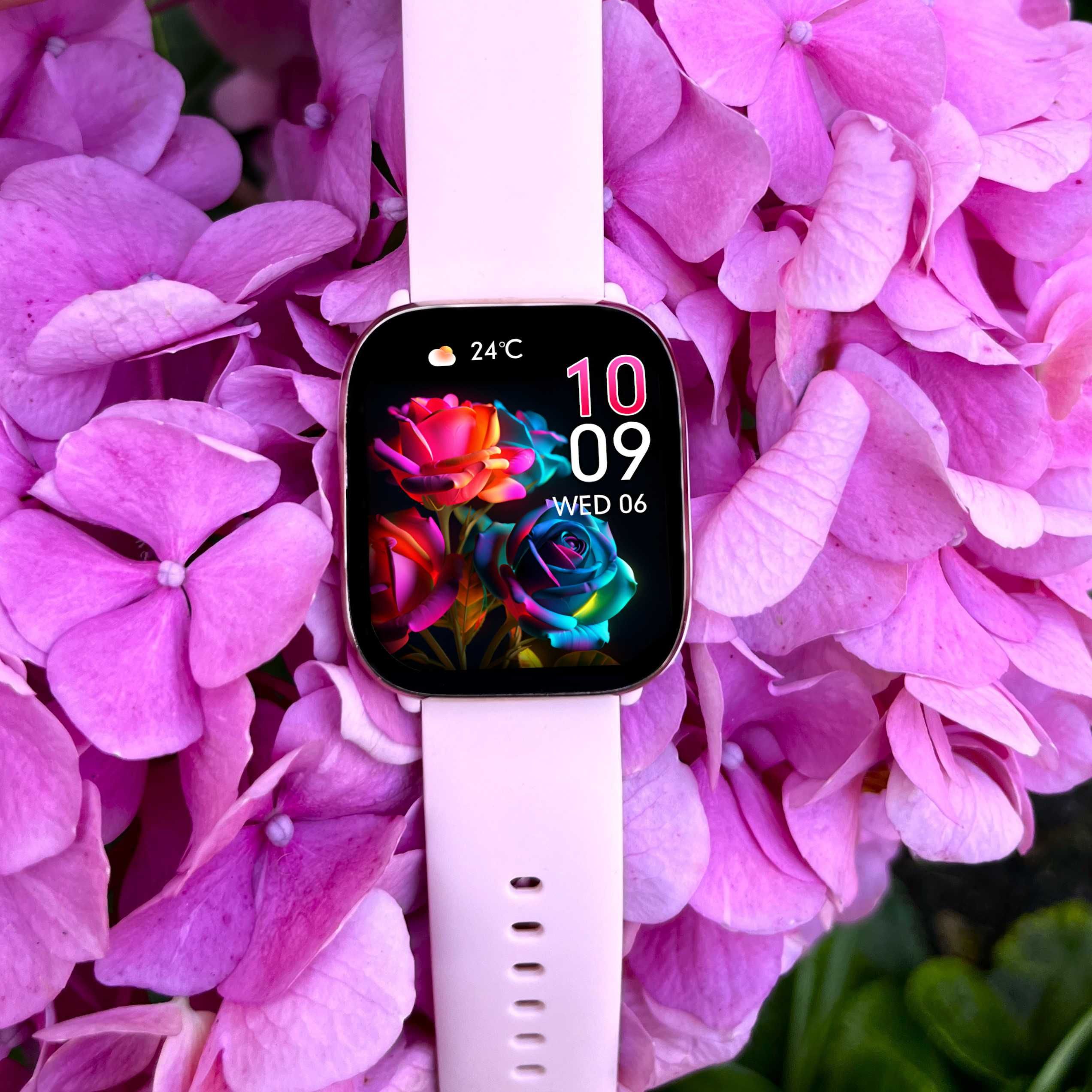 Smartwatch Zegarek Damski Polskie Menu Rozmowy Powiadomienia Amoled PL