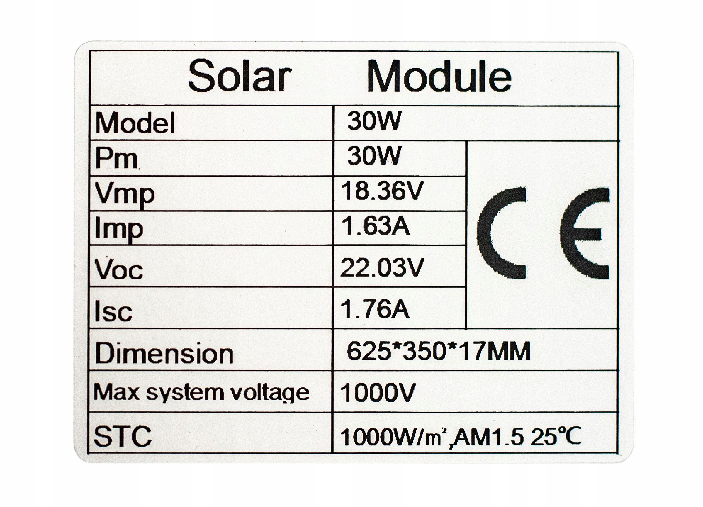 Panel solarny bateria słoneczna 30w 12v regulator [ZES332]