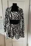 Komplet damski zebra nowy 3czesciowe