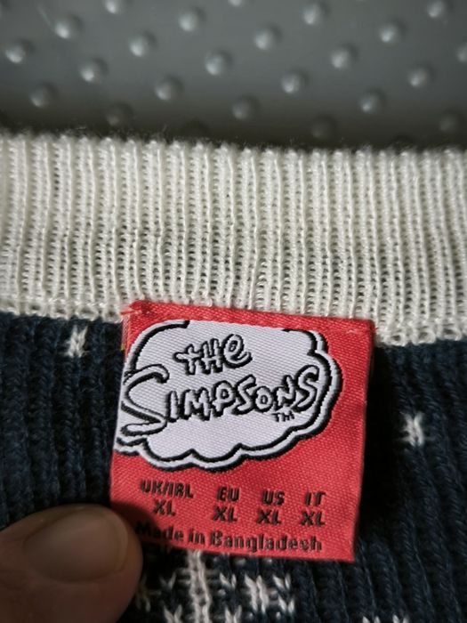 The Simpsons sweter świąteczny Homer Santa Christmas XL czerwony biały