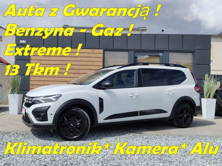 Dacia Jogger Extreme*Benzyna-Gaz*13Tkm*Navi*Klimatronik*Kamera*Alu*Pdc*Gwarancja