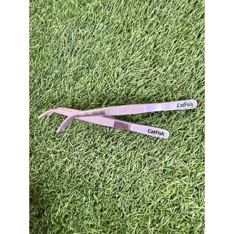 Zakrzywiona pęseta akwarystyczna 14cm Catfish Klonowica 22a