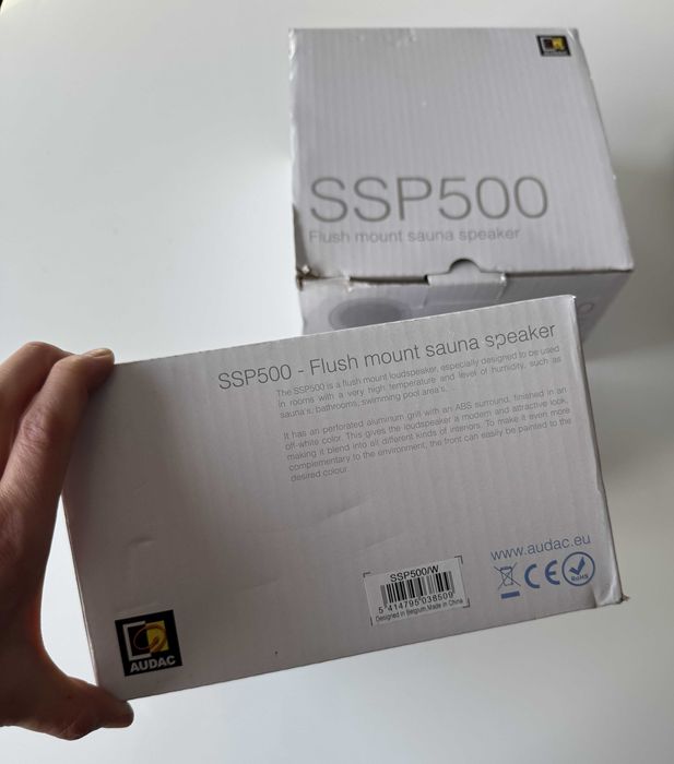 Audac SSP500/W - wodoodporny głośnik podtynkowy do sauny