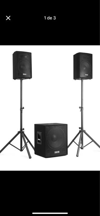 Colunas de som 1000w