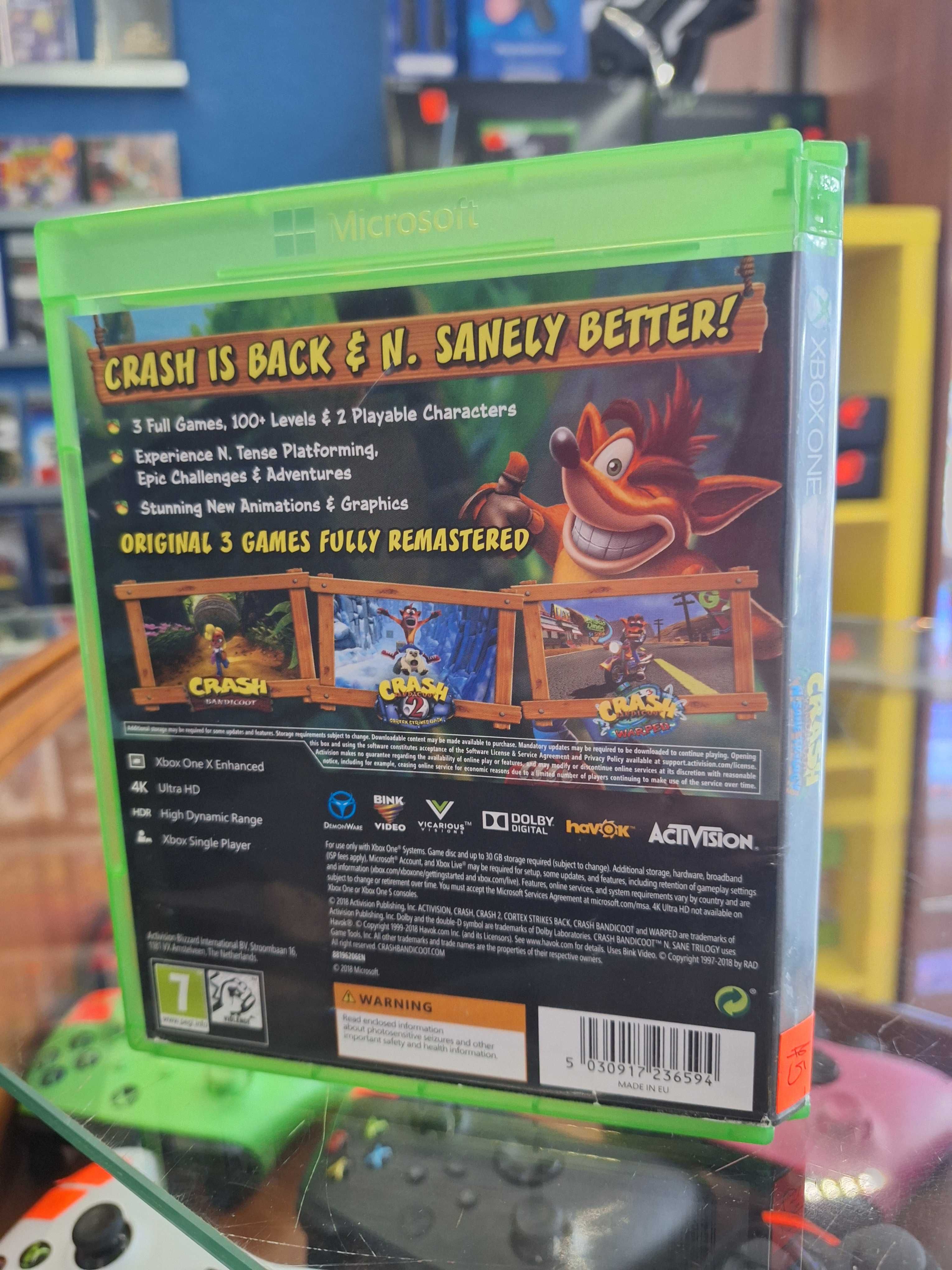 Crash Bandicoot N Sane Trilogy Xbox One, BDB, CentrumGrania
