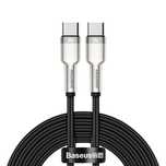 Kabel Baseus Cafule Metal Data USB-C/USB-C QC SCP 100W 5A 2 m czarny