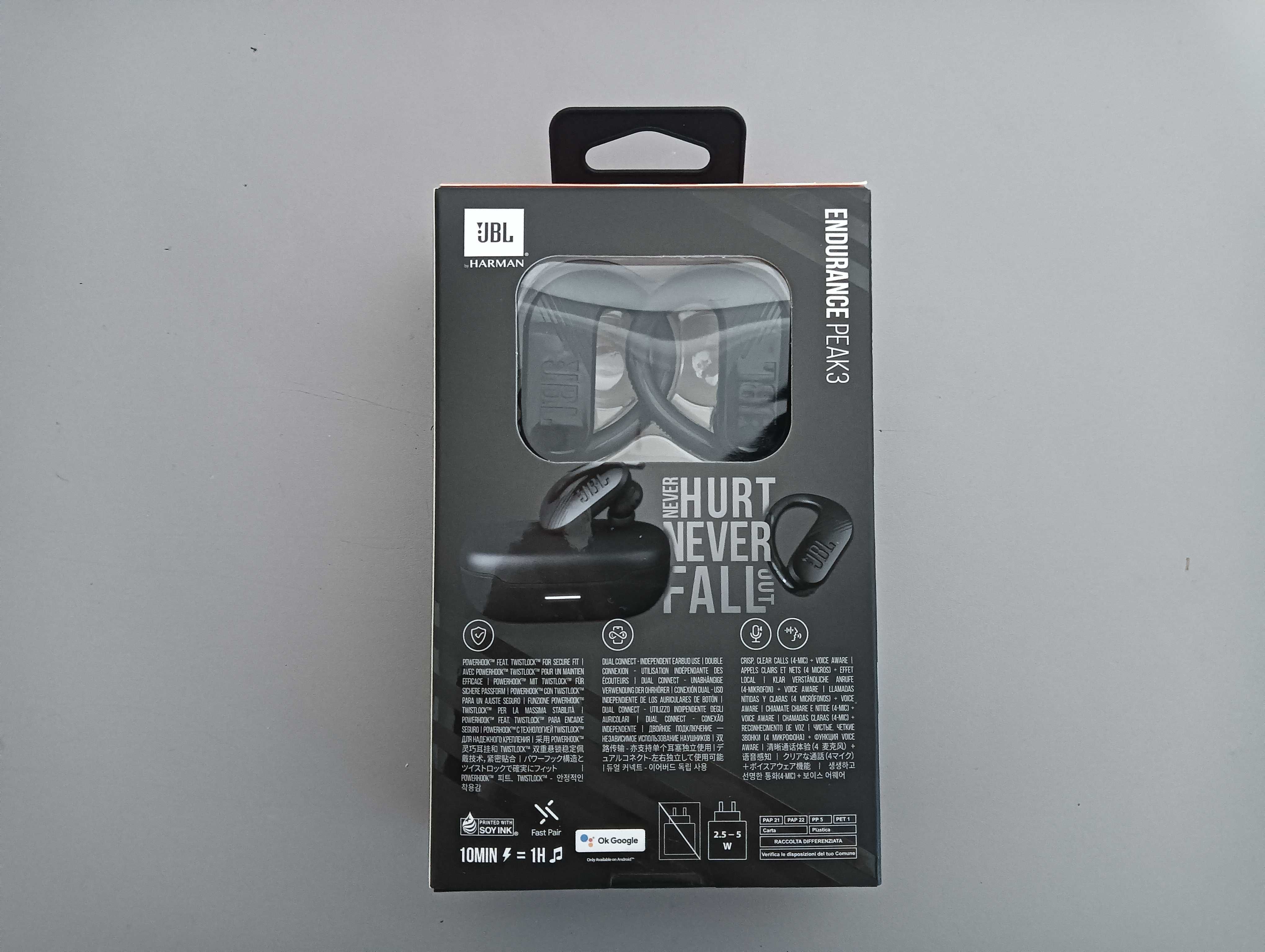 Earbuds JBL Endurance Peak 3 True Wireless Bluetooth (NOVO/SELADO)