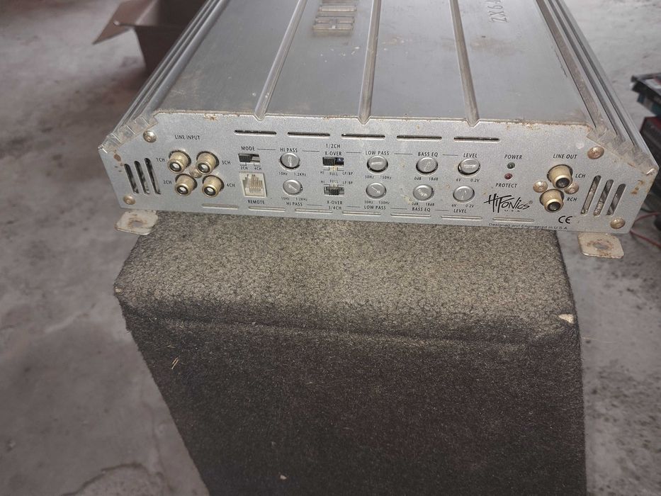 Wzmacniacz Hifonics Zeus ZX6400 razem z Tuba Basowa 500W